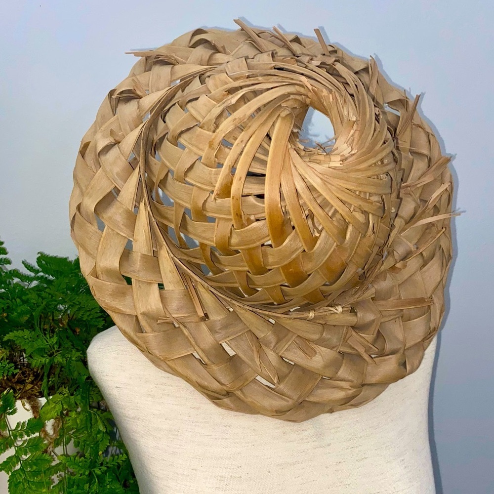 Hawaiian‎ Coconut Leaf Traditional Hand Woven Päpale Hat